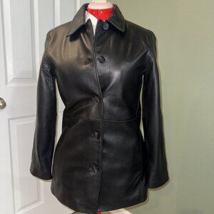 JLC New York Women’s Leather Jacket Y2K 90s Vintage Small (Excellent Condition)